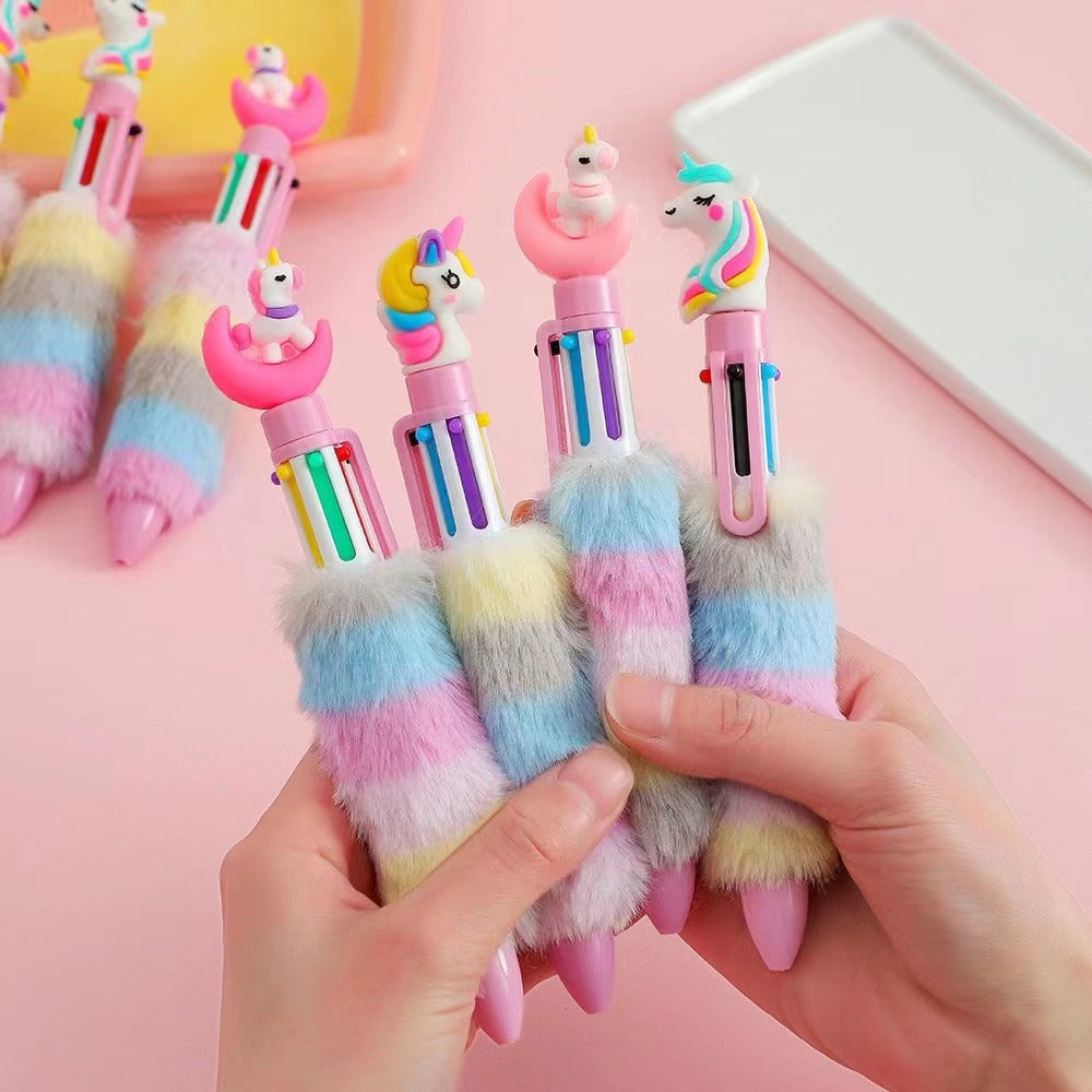 Unicorn fluffy pen