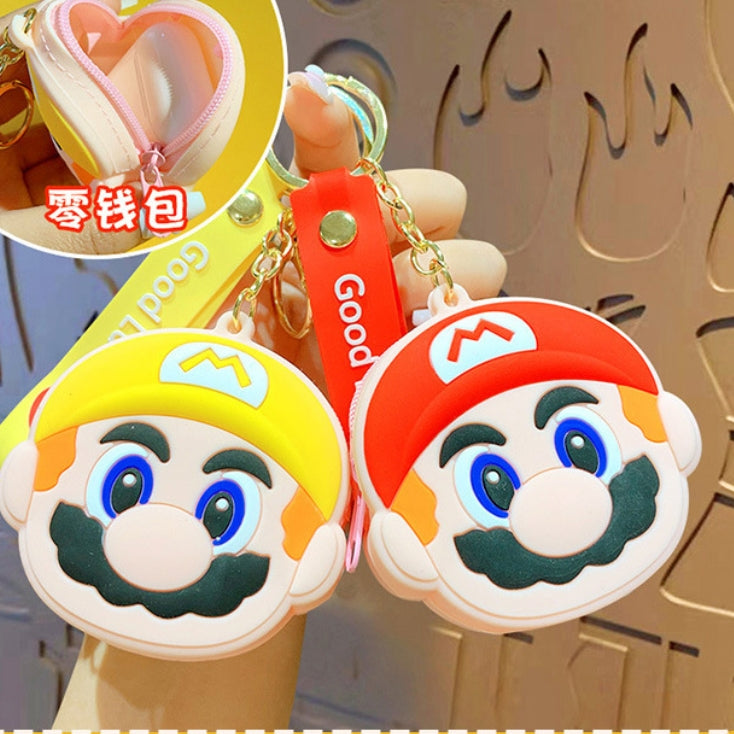 Mario coin purse keychain