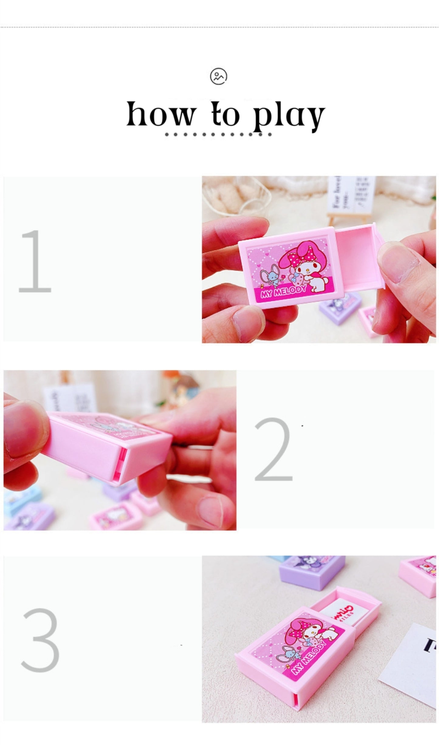 Sanrio magic eraser box