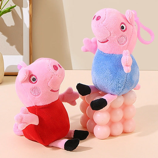 Peppa pig fluffy keychain