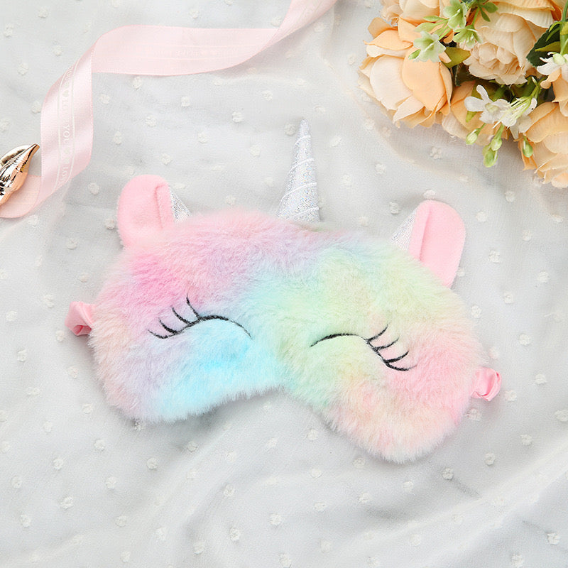 Unicorn Fluffy sleeping eye mask