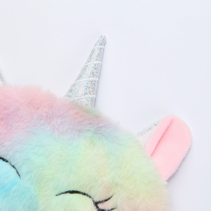 Unicorn Fluffy sleeping eye mask