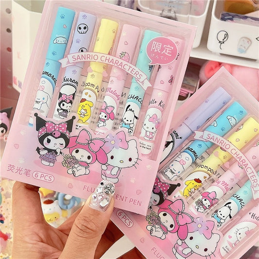 Sanrio highlighter 6pcs