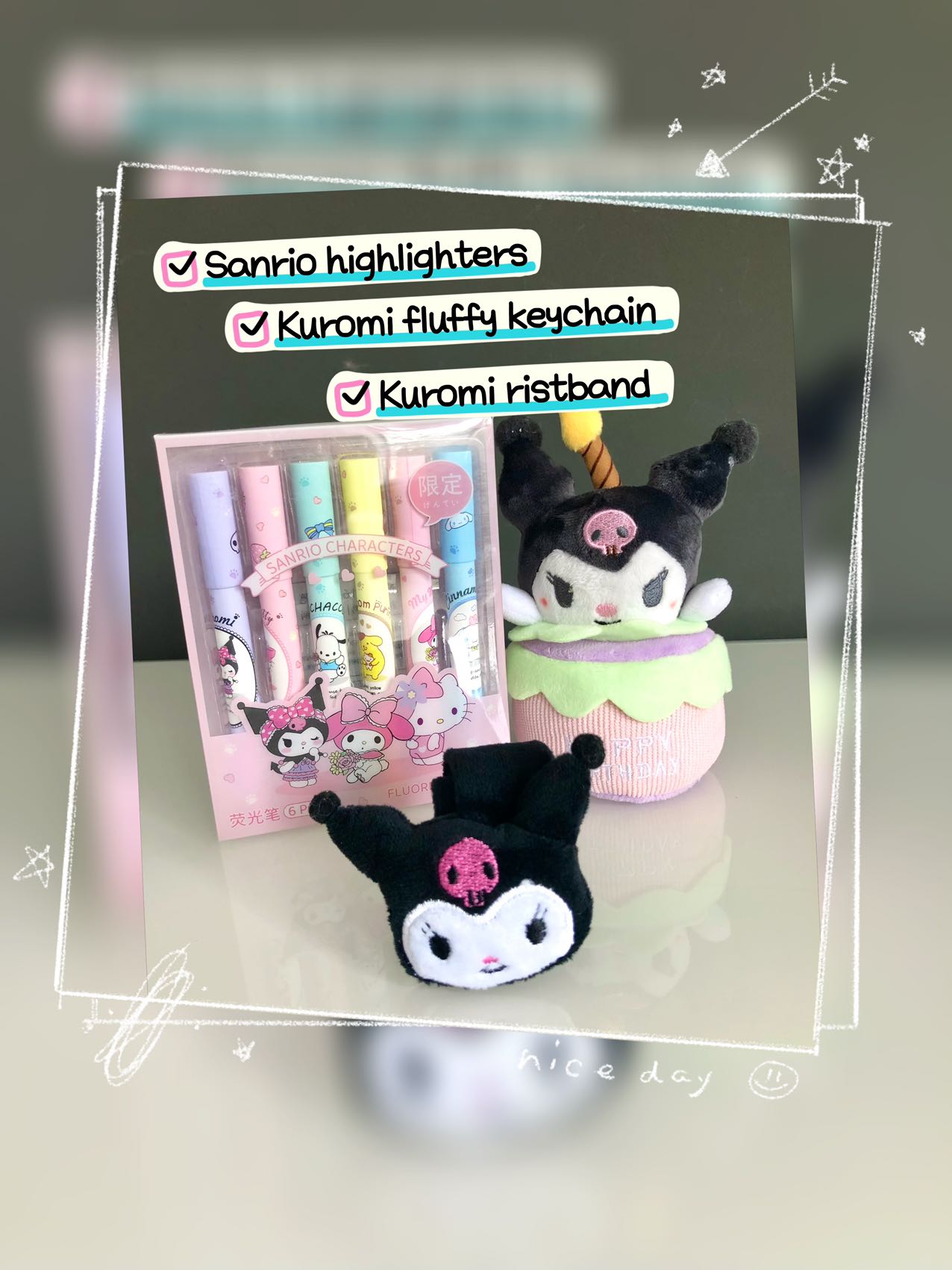 Kuromi gift bag