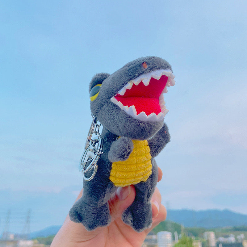 Dinosaur fluffy keychain