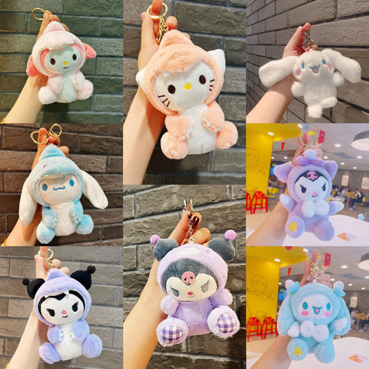 Sanrio fluffy keychain