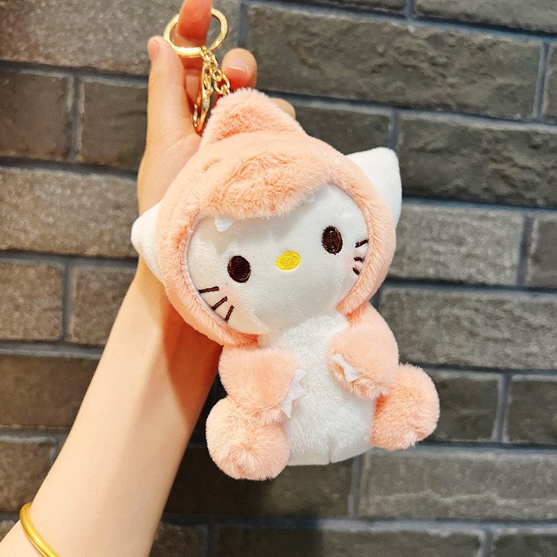 Sanrio fluffy keychain