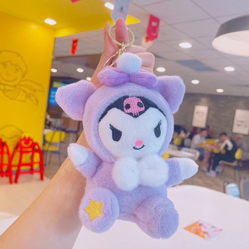 Sanrio fluffy keychain