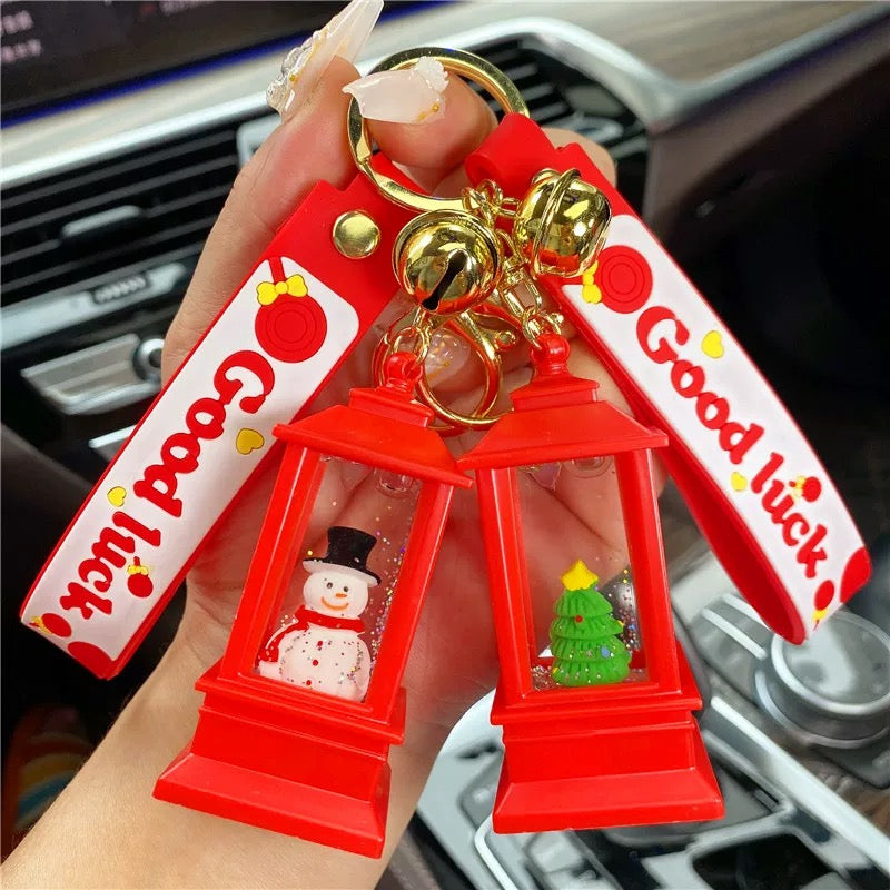 Christmas keychain with light