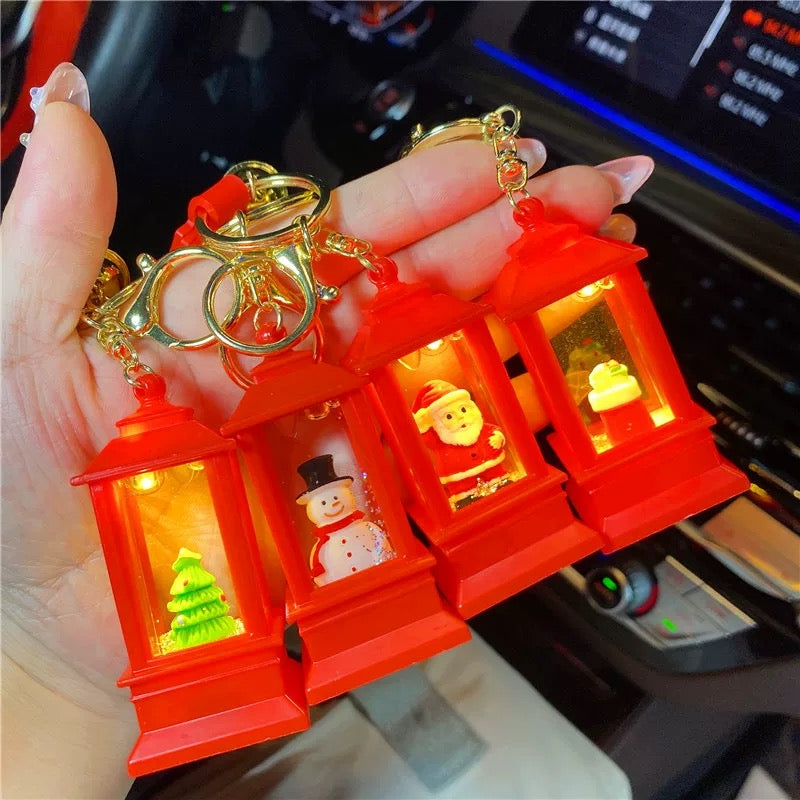 Christmas keychain with light