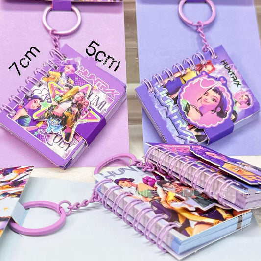 K-pop mini notebook keychain