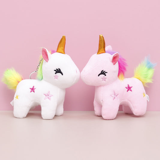 Unicorn fluffy keychain